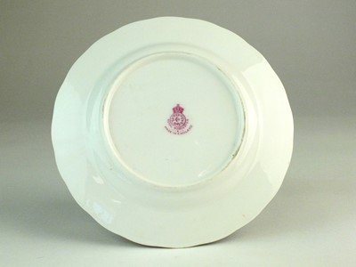 Lot 253 - Royal Worcester fruit-decorated plate by Ricketts, dated 1923
