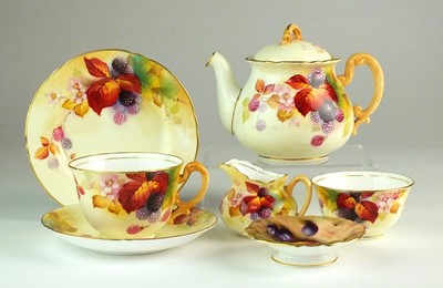 Lot 256 - Royal Worcester bachelor tea service, dated 1936