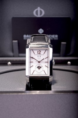 Lot 118 - Baume & Mercier: A gentleman's stainless steel Hampton wristwatch