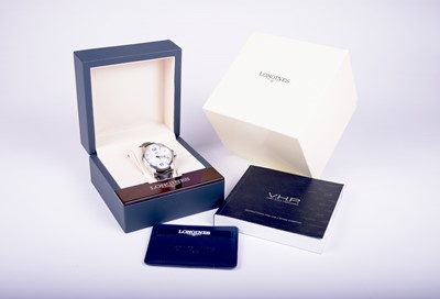 Lot 119 - Longines: A gentleman's stainless steel Conquest VHP wristwatch