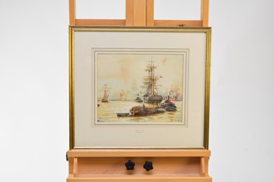 Lot 290 - Charles J de Lacy (1856-1941). Pool of London