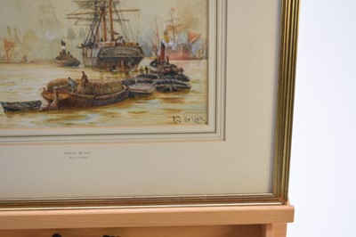 Lot 290 - Charles J de Lacy (1856-1941). Pool of London