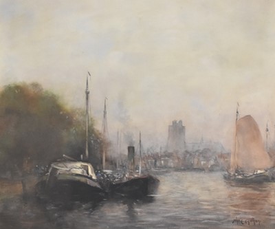 Lot 295 - John Ernest Aitken RSW (1881-1957). Dordrecht