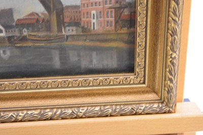 Lot 280 - Follower of Robert Dodd (1748-1815) Barnard's Dock, Rochester