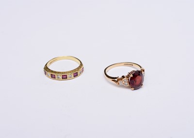 Lot 128 - Two stone set rings