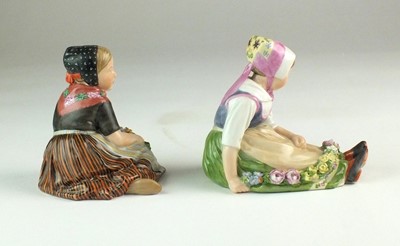 Lot 260 - A pair of Royal Copenhagen figures of Sealand and Faro