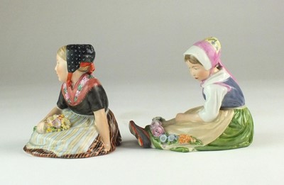 Lot 260 - A pair of Royal Copenhagen figures of Sealand and Faro