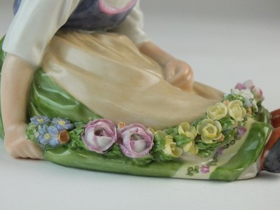 Lot 260 - A pair of Royal Copenhagen figures of Sealand and Faro