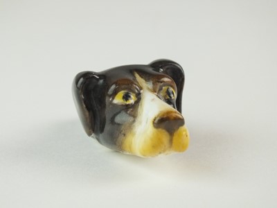 Lot 249 - A Royal Worcester dog's head whistle