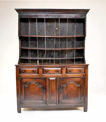 Lot 508 - An early 18th century oak dresser, Denbighshire