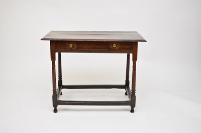 Lot 326 - A late 17th century/early 18th century oak side table