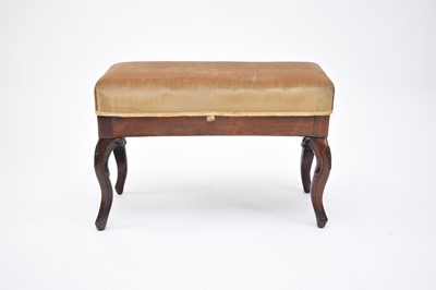 Lot 544 - A Victorian rosewood piano stool