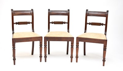 Lot 670 - A set of 6 Regency mahogany dining chairs (6)