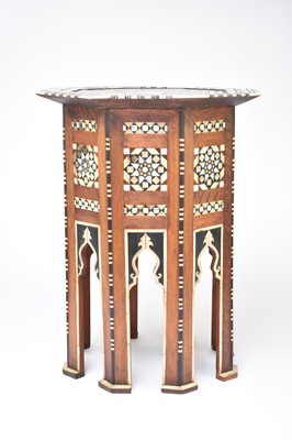 Lot 270 - A 19th century Syrian octagonal occasional table