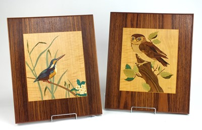 Lot 519 - A set of four marquetry panels by J.Wilde