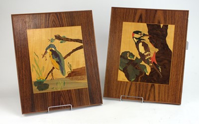Lot 519 - A set of four marquetry panels by J.Wilde