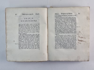 Lot 1058 - NEWTON, ISAAC, Observations Upon the Prophecies of Daniel, and the Apocalypse of St. John