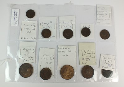 Lot 198 - A collection of copper and bronze coinage