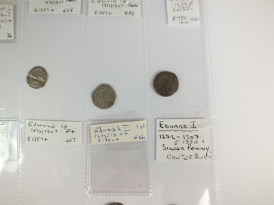 Lot 199 - A small collection of Edward I hammered silver long cross pennies