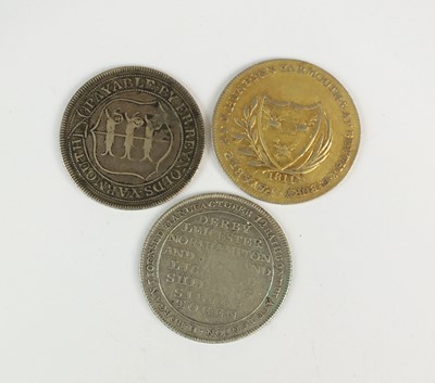 Lot 203 - Three 19th century silver trade tokens