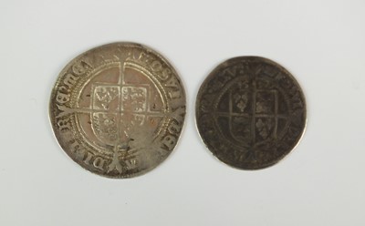 Lot 206 - An Edward VI silver shilling and an Elizabeth I silver sixpence