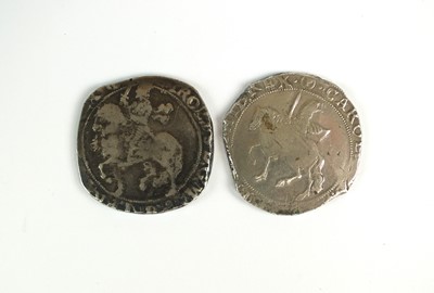 Lot 207 - Two Charles I silver hammered half crowns