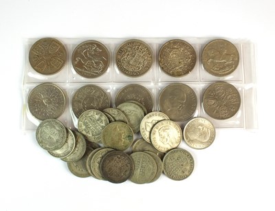 Lot 132 - A collection of United Kingdom silver and cupro-nickel coinage