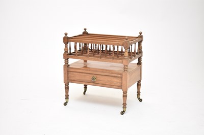 Lot 343 - A 19th century, George IV style, mahogany canterbury.