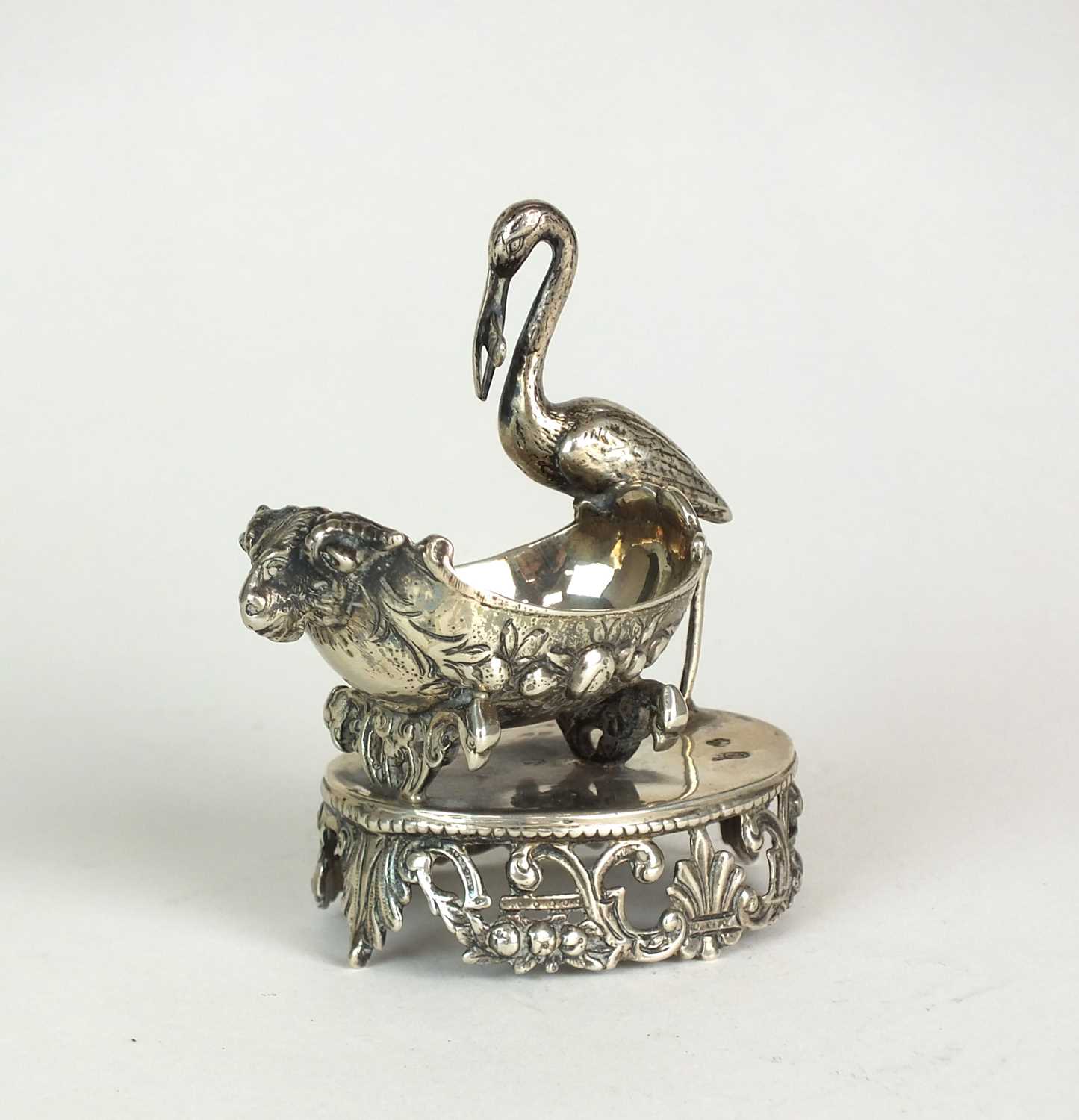 Lot 71 - A Dutch silver novelty salt