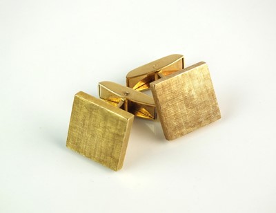 Lot 57 - A pair of 18ct gold Georg Jensen cufflinks