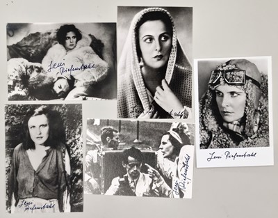 Lot Leni Riefenstahl - Five signed photographs.