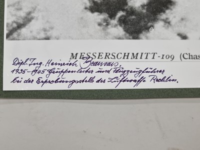 Lot 235 - Germany, Third Reich. Luftwaffe. Nine signed large format photographs.