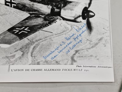 Lot 235 - Germany, Third Reich. Luftwaffe. Nine signed large format photographs.