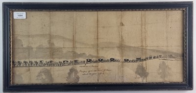 Lot 1084 - FUNERAL PROCESSION of the Earl of Powys, original drawing, circa 1801