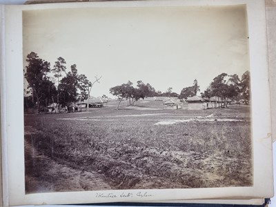 Lot Ceylon (Sri Lanka) Interest - Photograph and watercolour album