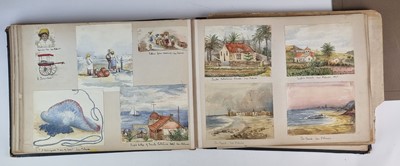 Lot Ceylon (Sri Lanka) Interest - Photograph and watercolour album