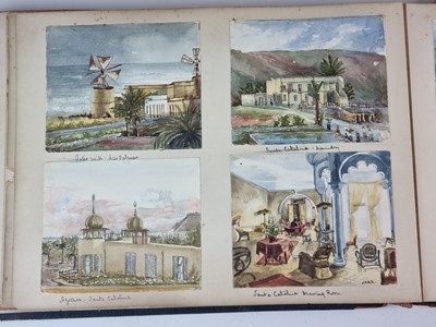 Lot Ceylon (Sri Lanka) Interest - Photograph and watercolour album