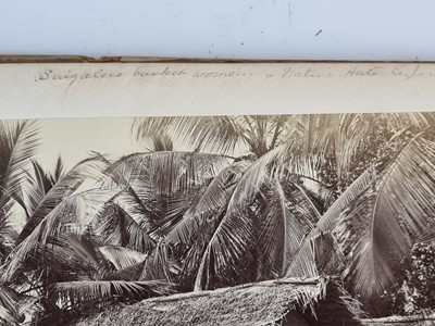 Lot Ceylon (Sri Lanka) Interest - Photograph and watercolour album