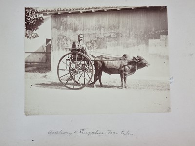 Lot Ceylon (Sri Lanka) Interest - Photograph and watercolour album