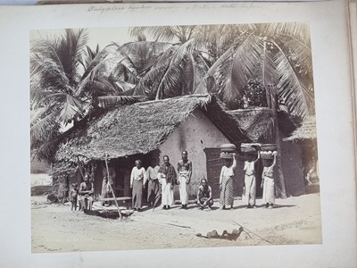 Lot Ceylon (Sri Lanka) Interest - Photograph and watercolour album