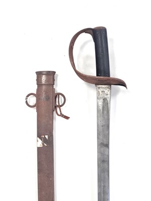 Lot British 1885 Pattern Cavalry sabre, named to the Montgomeryshire Yeomanry