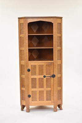 Lot 463 - An Old Mill, Thirsk, light oak corner open display cabinet