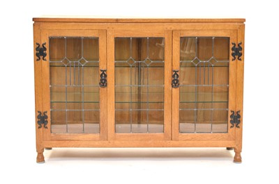 Lot 593 - An Old Mill, Thirsk, light oak glazed display cabinet
