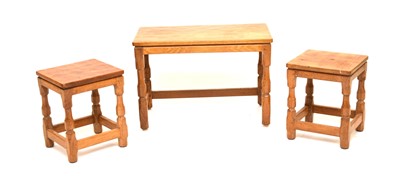 Lot 594 - An Old Mill, Thirsk, light oak nesting table set