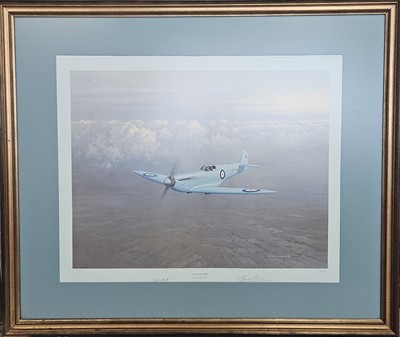 Lot 30 - Gerald Coulson 'Birth of a Legend' spitfire print, limited edition