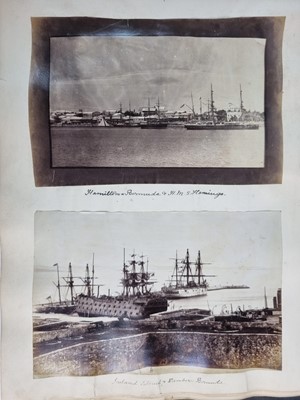 Lot Royal Navy photograph album, circa 1883-95