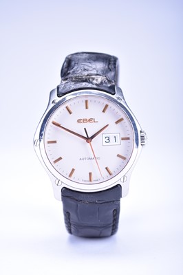 Lot 130 - Ebel: A gentleman's stainless steel Classic Hexagon wristwatch