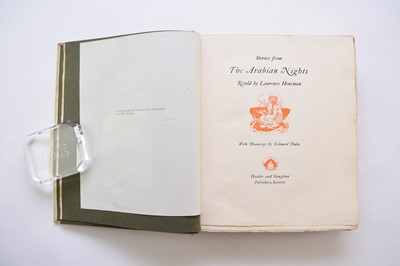 Lot 1114 - STORIES FROM THE ARABIAN NIGHTS, retold by Laurence Houseman