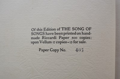 Lot 1118 - THE SONG OF SONGS which is solutions