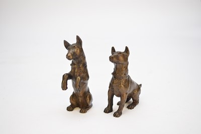 Lot 28 - Robert Crutchley (British, 1943-), a pair of 20th century bronze jack russells